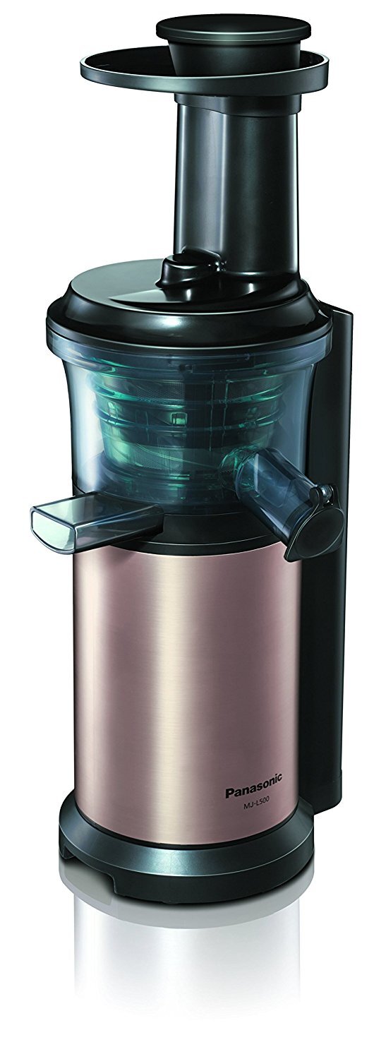 Licuadora Panasonic MJL500NXE - 150W, Prensado en frío, 45 RPM, Dorada