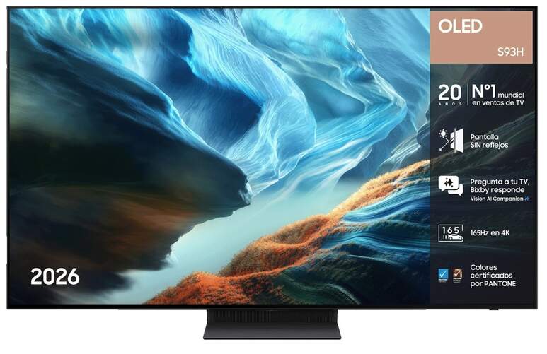 TV Samsung 65" OLED TQ65S93H - 4K Ultra HD, Smart TV, 144 Hz, 60 W RMS, HDR10+