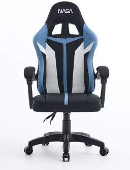 SILLA GAMING NASA SATURN PRO NEGRO AZUL CLARO