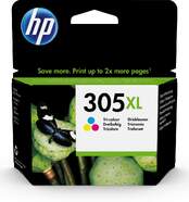 Cartucho de tinta HP 305XL 3YM63AE tricolor - Colores cian, magenta, amarillo