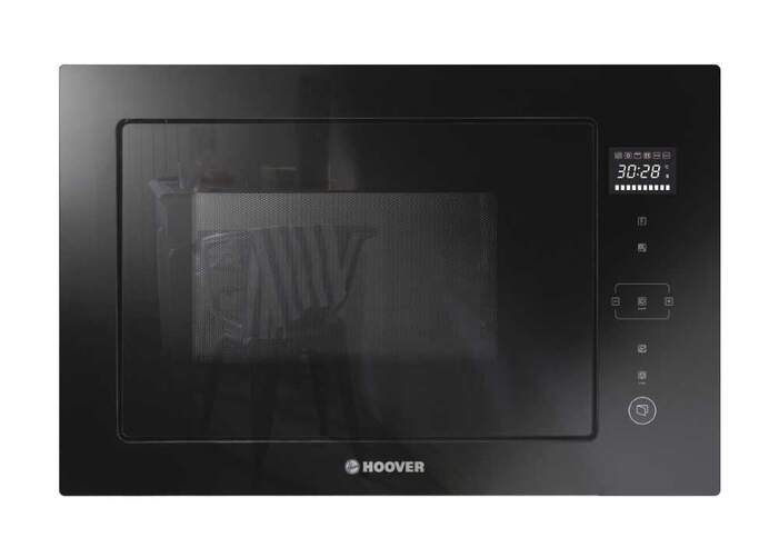 Microondas Integrable Hoover HMBG25/1GDFB - 900W (Grill 1000W), 25 Litros, 8 Funciones Aut., Negro