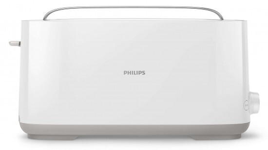 Tostadora Philips HD2590/00 - 1 Ranura Larga, 1030 W, 8 Ajustes, Recogemigas, Blanco