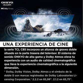 TV TCL 85%%%quot; 85C855 UHD MINILED QLED GOOGLETV 144HZ