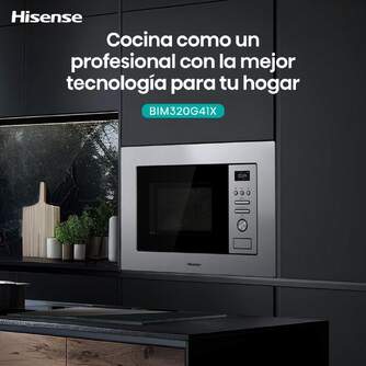 MICR. HISENSE BIM320G41X 20L INOX GRILL INTEGRABLE