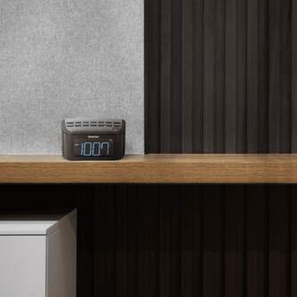 RADIO RELOJ SANGEAN RCR-24 AM/FM NEGRO