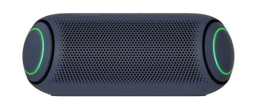 Altavoz Lg Xboom go pl5 bluetooth meridian sound hires 20w 18h de hasta 18 horas batería resistencia agua ipx5 con compatible iphone y android color azul marino negro 20 15