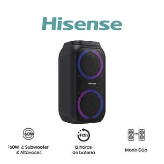 ALTAVOZ HISENSE PARTY ROCKET 160W BT 12H PAIR PLAY