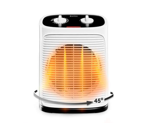 Calefactor Artica ACTV2000 - 2000 W, Termostato, 2 Velocidades, Oscilante