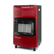 Estufa Gas Orbegozo HCE74 Roja - 4200W, Sistema Seguridad AutoApagado