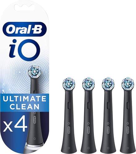 Recambio Dental Oral-B IO Ultimate Clean Black - Pack 4 Unidades