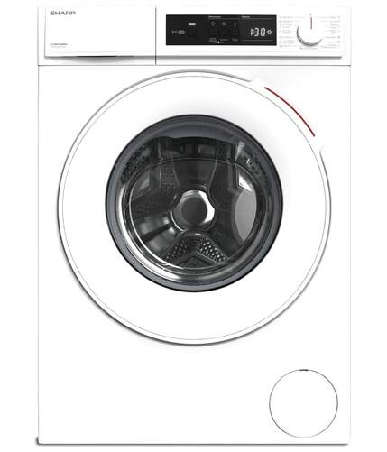 Lavadora Sharp ESNFA014DWNAES - 10 kg, 1400 rpm, Clase A, Display, Blanco