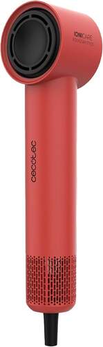 Secador Cecotec Ionicare Rockstar Style Red 100839 - 1500 W, 4 Temperaturas, Iónico, Negro, Rojo