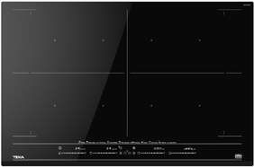Placa Inducci&oacute;n Teka IZF88770MST 112500043 - 4 Zonas, Full Flexinducci&oacute;n, 11100 W, 9 Potencias,Negro