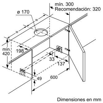 CAMP. BOSCH DFS067A51 60CM 728M3h