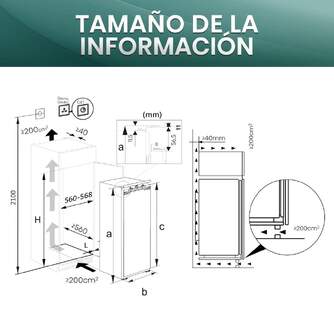 CONG.VER HISENSE FT3B213SAWE 1P 177x54x55 NF INTEG