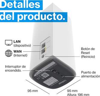 SISTEMA WIFI MESH LINKSYS MX6201KE 6GHZ/5,4GB/S