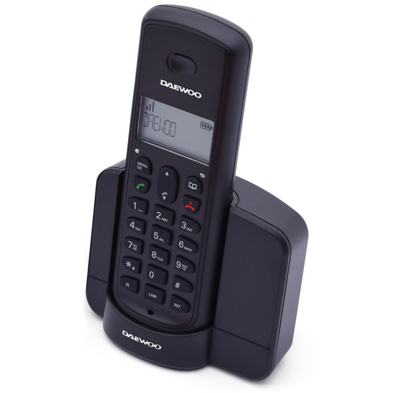 Teléfono Inalámbrico Daewoo DTD-1350 - Negro, 10 Horas Conversación