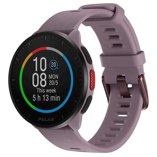 Smartwatch Polar Pacer - Pantalla 1,2", Lila, Talla S-L