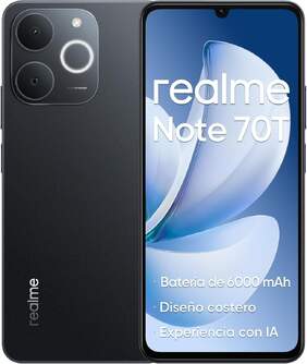 SMARTPHONE REALME NOTE 70T 4/128 6.74%%%quot; BLACK