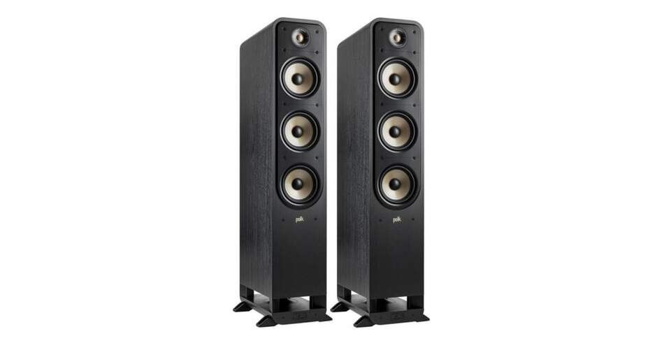 Altavoces Polk S60 Elite PKSIGS9060ELBK - Pareja de altavoces de 300 W, 36-40000 Hz, 86 dBS, negro