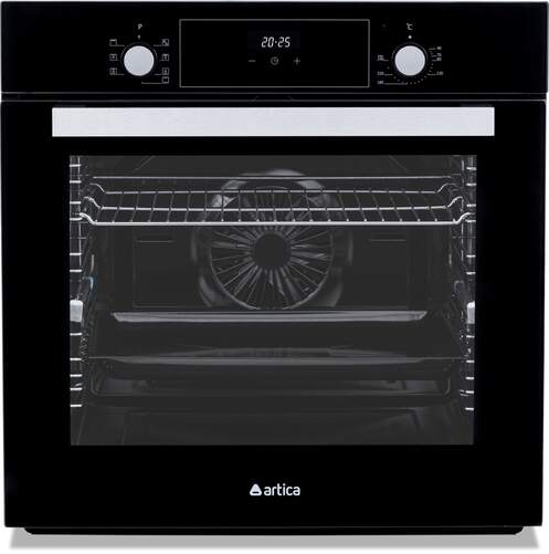 Horno Multifunci&oacute;n Artica AHB82281BK - 80 L, con Display, cristal negro