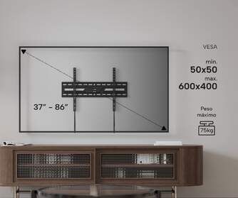 SOPORTE TV FIJO GENIUM GSPF86 75KG 37-86