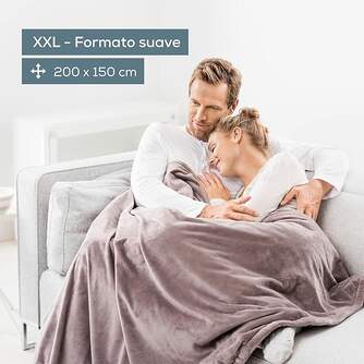 MANTA BEURER HD150 XXL TAUPE 150x130 150W