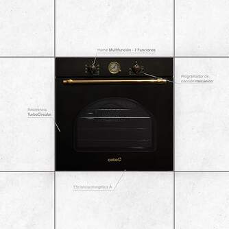 HORNO CATA MRA7108BK RUSTICO NEGRO