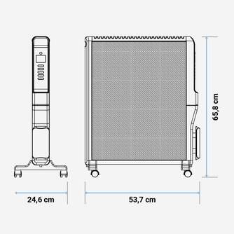 RADIADOR MICA U.BLUE 4020W UCRM9005 2000W BCO WIF