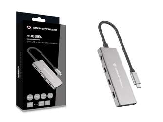 DOCKING CONCEPTRONIC HUB 4 IN 1 ALUMINIUM USB 100W