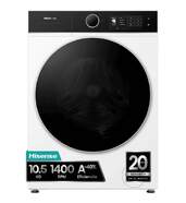 Lavadora Hisense WF5I1045BWQ - Clase A, 10,5 kg, 1400 rpm, ATD, Wifi