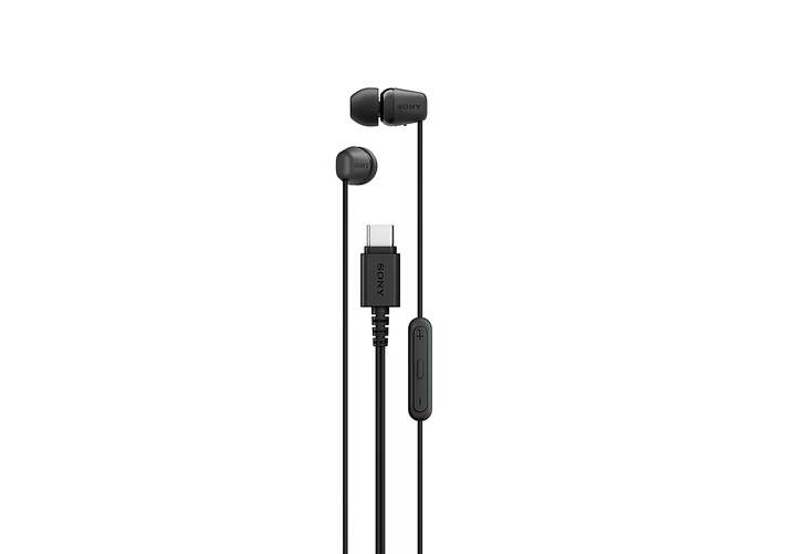 Auriculares Sony IEREX15CB - In Ear, Cable USB-C 1,2m, con micr&oacute;fono, Negro