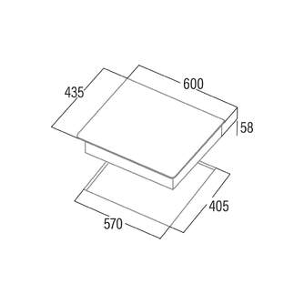 ENCIM. CATA IB5003BK 3F INDUCCION 08074007 43,5cm