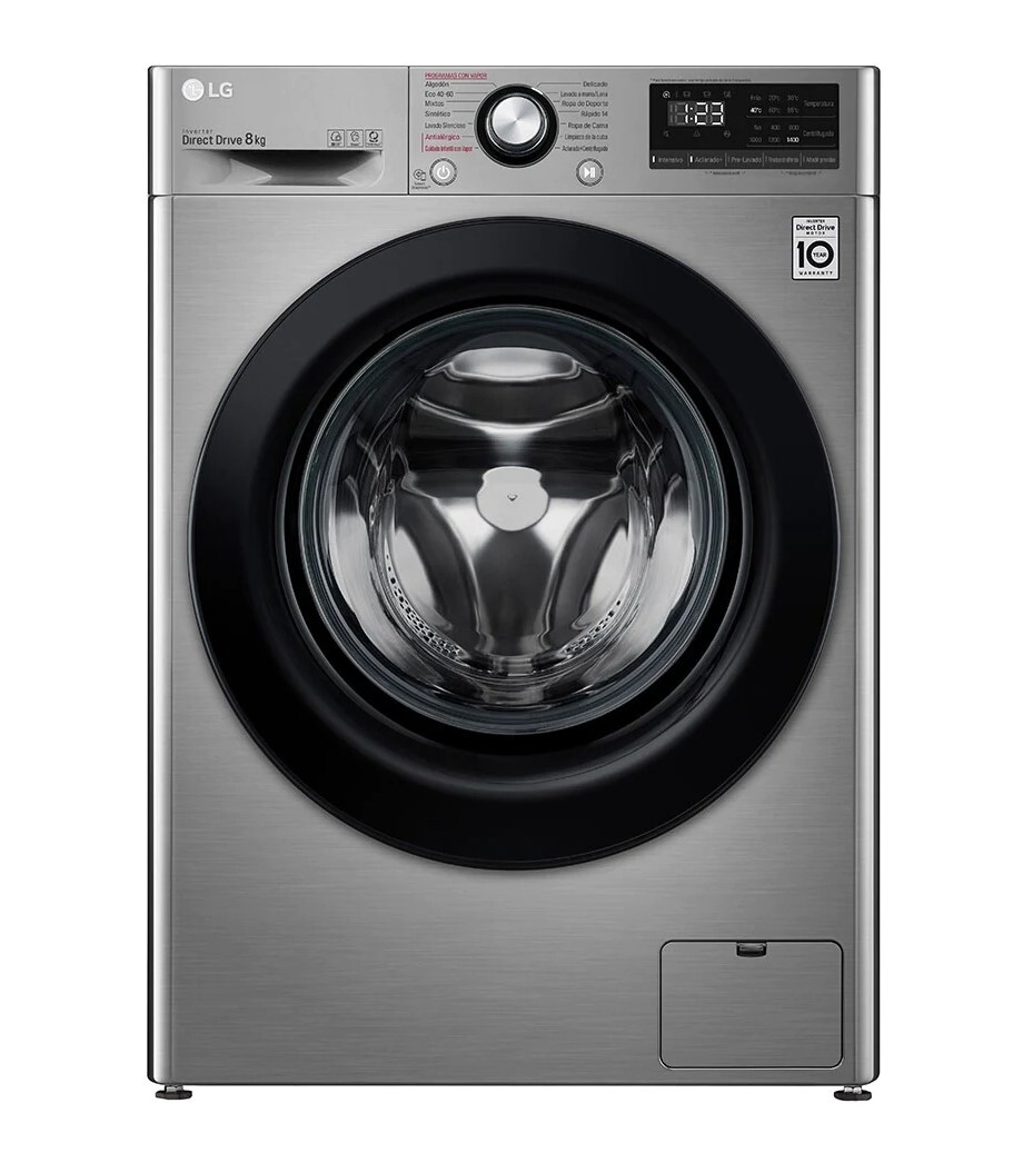 Lavadora LG F2WV5S85S2S - Clase C, 8.5kg