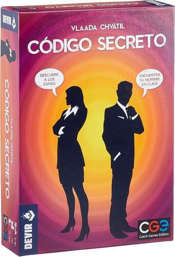 Juego de mesa Código Secreto de Devir - 2-8 jugadores, partidas de 15 min, a partir de 10 años