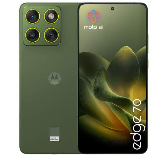Motorola Edge 70 12/512 GB Verde - 6,67", Android 16, Snapdragon 7 Gen 4, C&aacute;mara 50+50MP, 6000 mAh