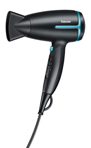 Secador Beurer HC25LE - 1600 W, Plegable, Negro, Azul