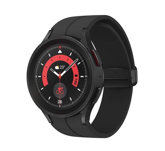 Samsung Galaxy Watch 5 PRO 45mm Negro - 1.4" Zafiro, 90 Deportes+Rutas, BioActive Sensor, BIA, 590mA