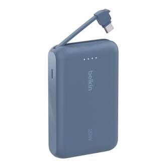 POWERBANK BELKIN 10K CABLE INTEGRADO USB C 20W AZ
