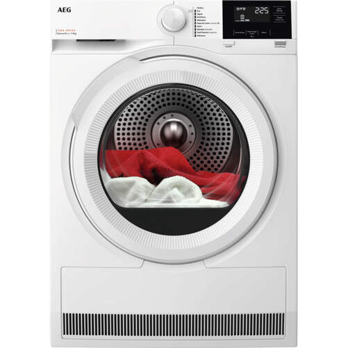 Secadora AEG TR719G2PB - 9 kg, Display, Clase A+++, Bomba de Calor, Blanco