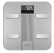 Báscula Laica PS7005 - Diagnóstico por Bluetooth 4.0, Gris e Inox, max 180 kg, 0,1 kg precisión