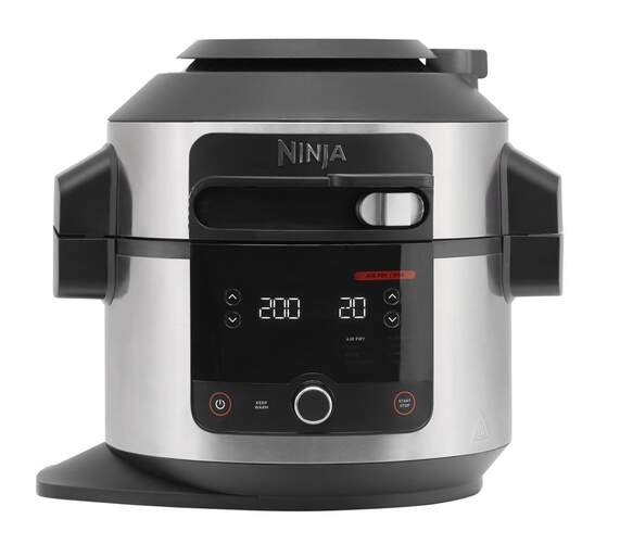 Olla Eléctrica Ninja OL650EU - 7,5 L, Con freidora de aire, Cocción al vapor, 12 Funciones en 1