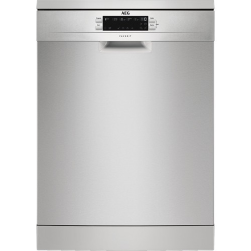 Lavavajillas AEG FFB53910ZM - D, Secado AirDry, Tercera bandeja, 5 Programas, AquaSensor, Inox