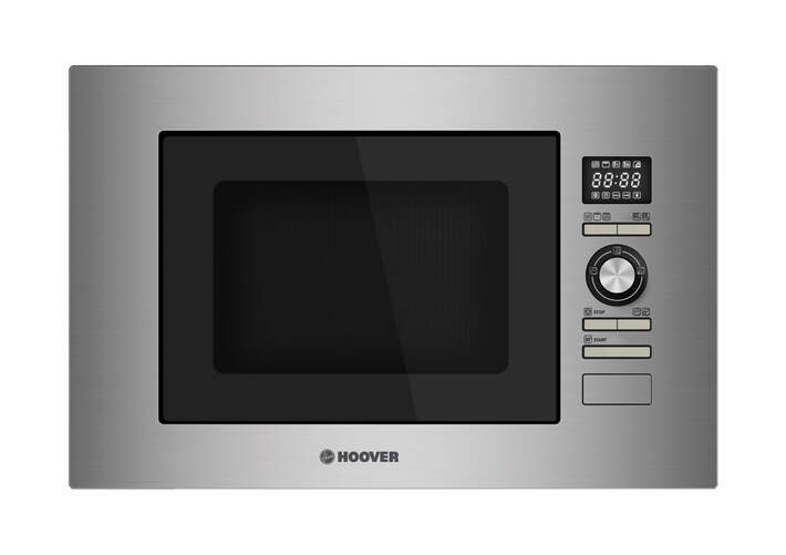 Microondas Integrable Hoover HMB20/1GDFX - 800W (+Grill 100W),  20 Litros, 10 Recetas, Inox