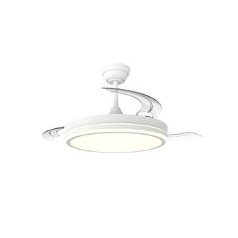 VENTILADOR TECHO CRISTAL NIGHT EVO RETRAC 60W APP