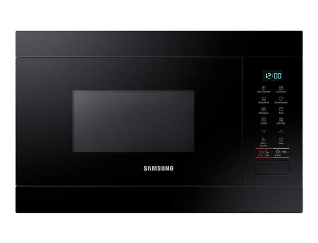 Microondas integrable Samsung MG22M8054AK - 850W +Grill1100W, 22L, 6 Potencias, Negro