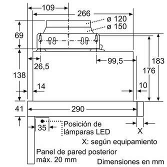 CAMP. BALAY 3BT264MX 60CM 387m3/h INOX