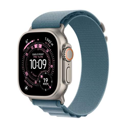 Apple Watch Ultra 3 Azul - 1,93" OLED, GPS+Cellular, 42 h autonomía, correa tela talla L