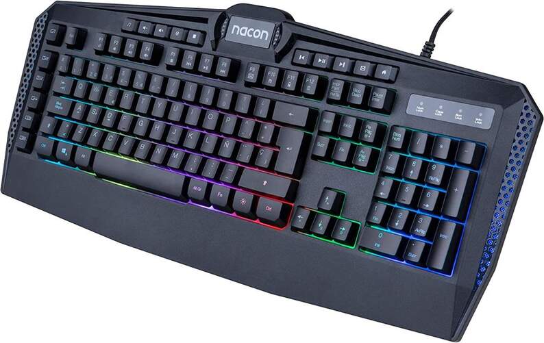 NACON PCCL-700OMDE Tastiera USB Cablata QWERTZ Tedesca - Full Size Con Retroilluminazione LED, Colore Nero - 5