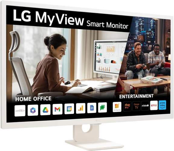 Monitor LG 32" 32SR50FW AEU  - Pantalla IPS, HDR10, Smart Monitor